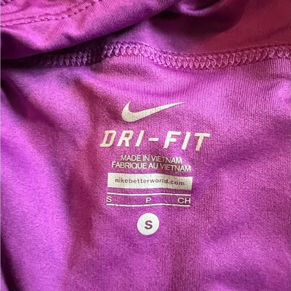 Nike dri-fit shorts. Purple and coral like new small. - Picture 3 of 6